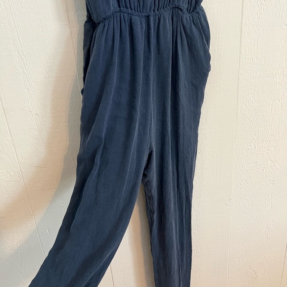 Luca + Grae Mod Ref jumpsuit in navy blue with pockets - Picture 3 of 4